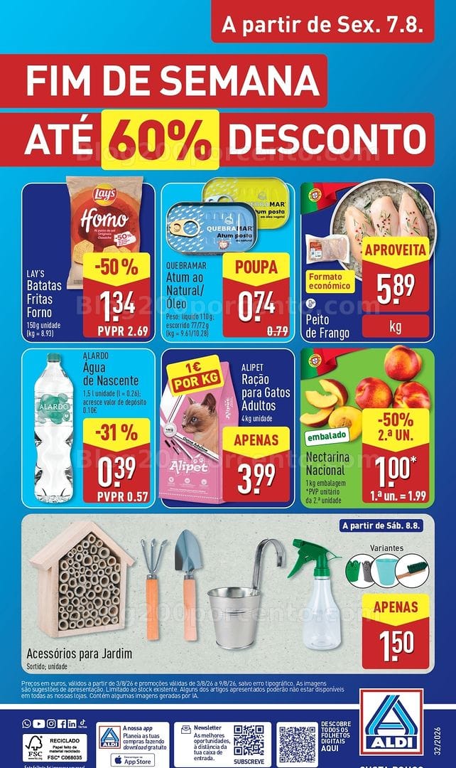 Antevisão Folheto ALDI Bazar Promoções de 8 a 9 agosto